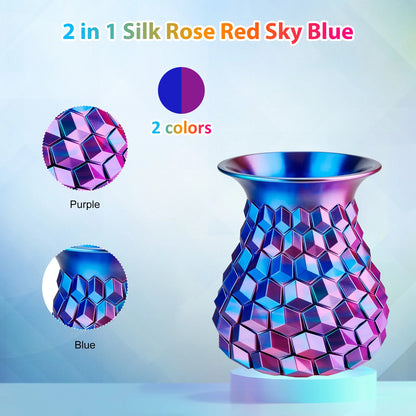 Silk PLA Filament 1.75mm – Dual Color Blue & Purple 250g for FDM 3D Printers