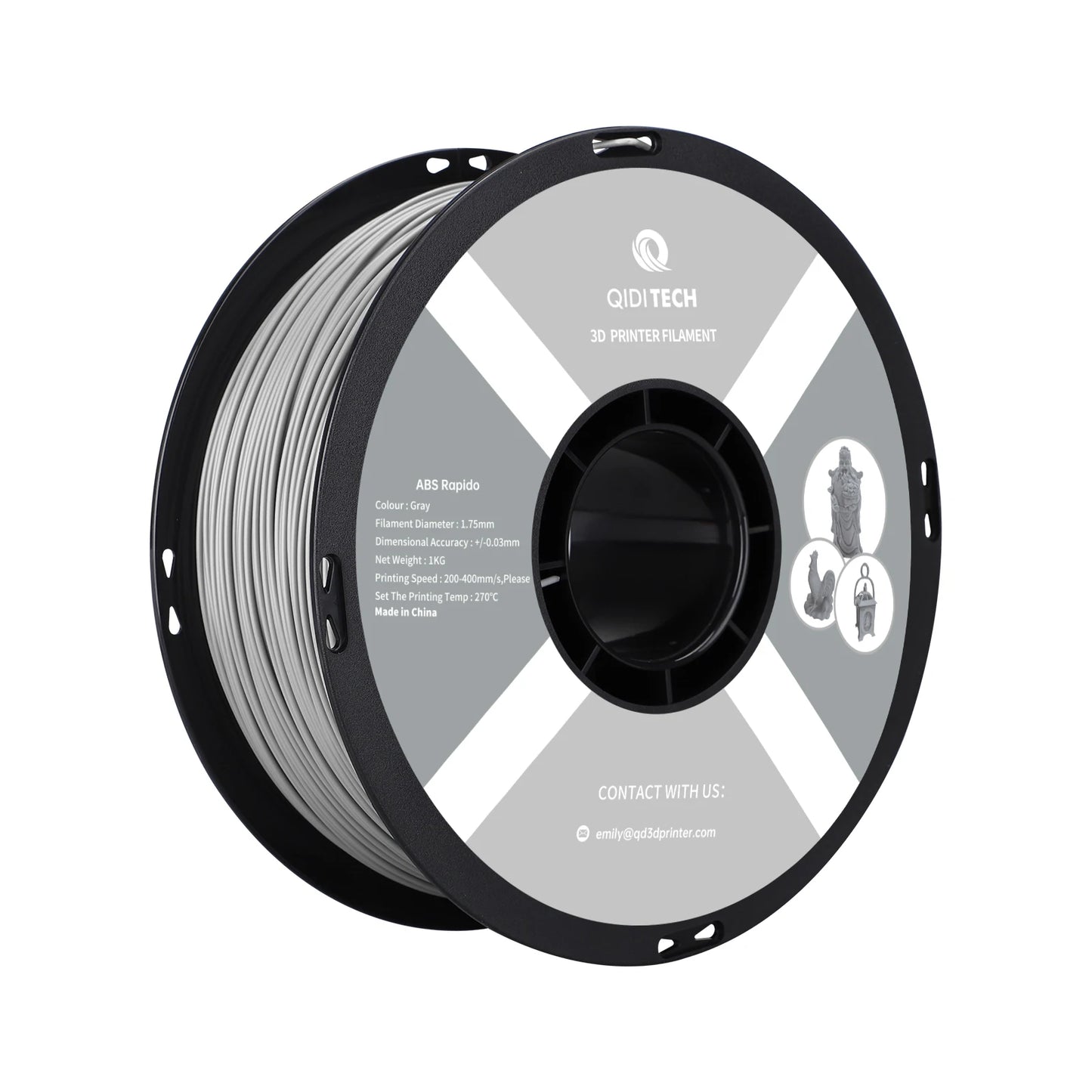 QIDI TECH PLA / ABS Filament 1.75mm – 1kg Spool for FDM 3D Printers