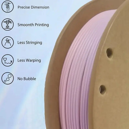 Matte Rainbow Gradient Filament 1.75mm – 250g PLA Multicolour Purple / Pink / Green / Blue