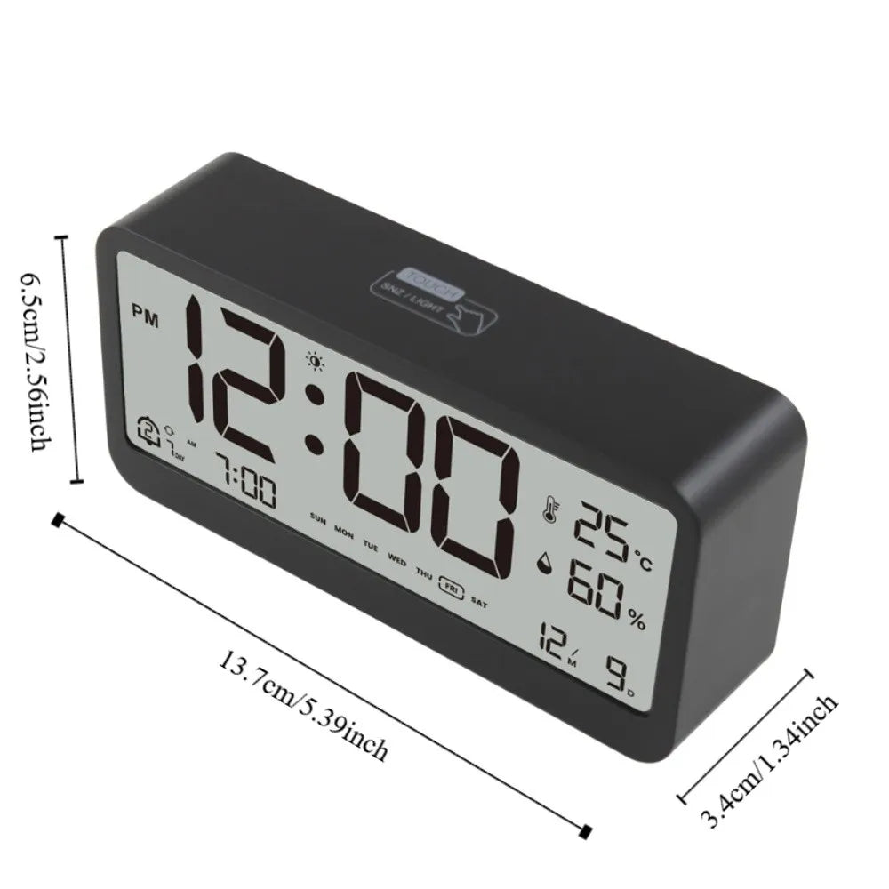 LED Smart Alarm Clock with Temperature Display