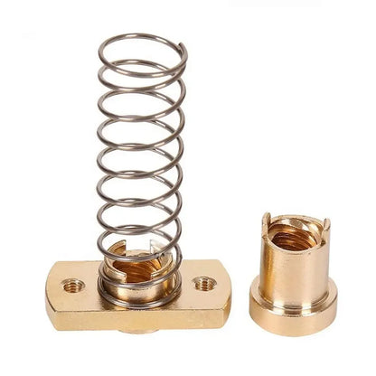 Z-Axis T8 Anti-Backlash Spring Nut – Brass Elimination Gap Nut for Ender 3 / CR-10 / Tornado 8mm