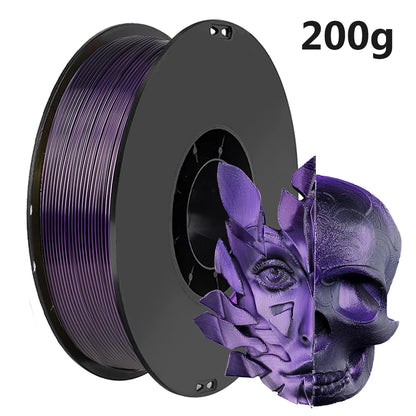 250g 500g 1Kg PLA Filament Silk Black Red Dual Color