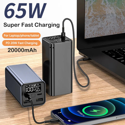 20000mAh 65W Power Bank