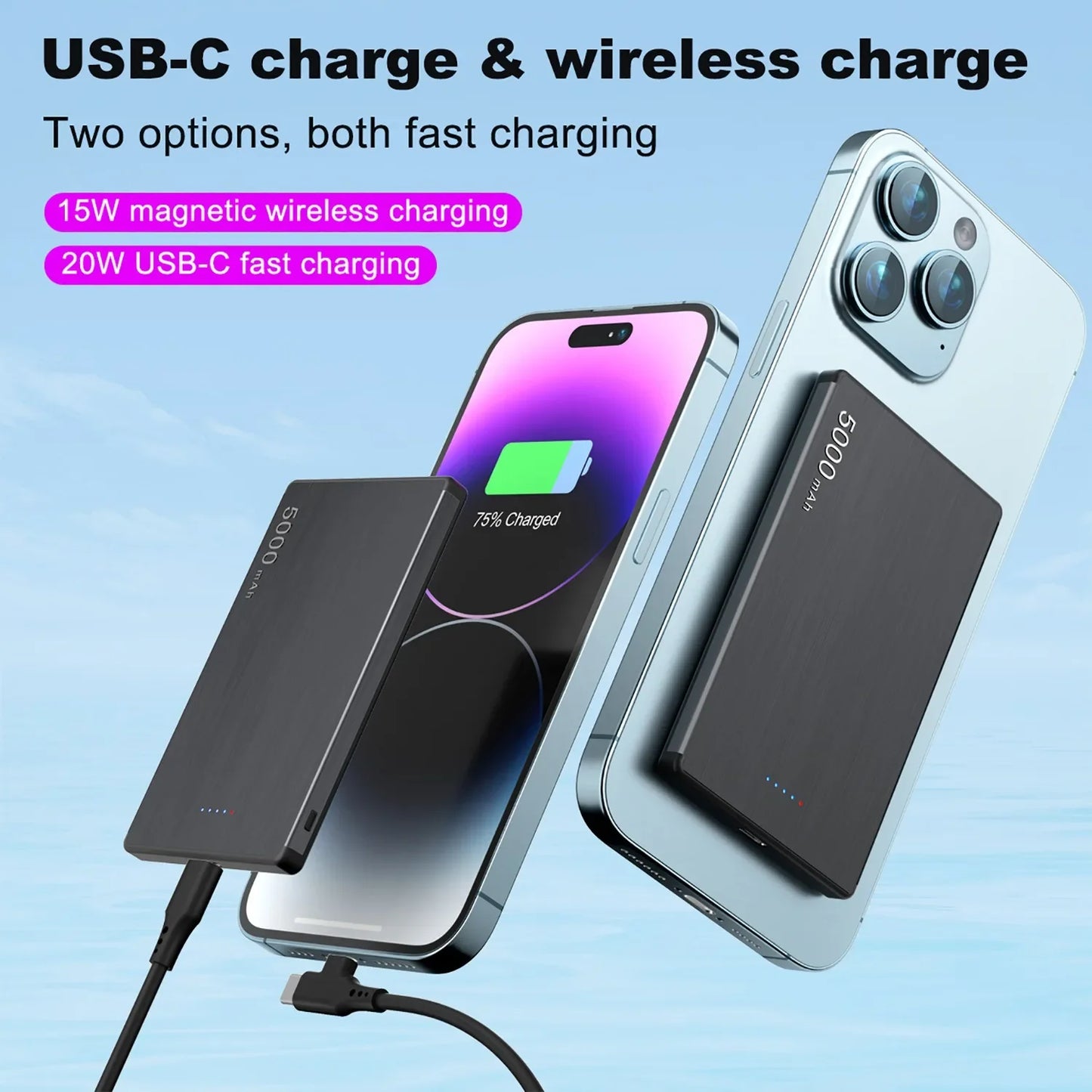 Magnetic Wireless Power Bank 15W
