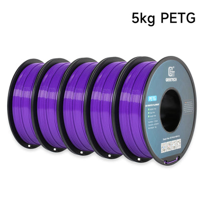 Geeetech PETG Filament 1.75mm – 5kg Vacuum Packed Colorful Spool for FDM 3D Printers