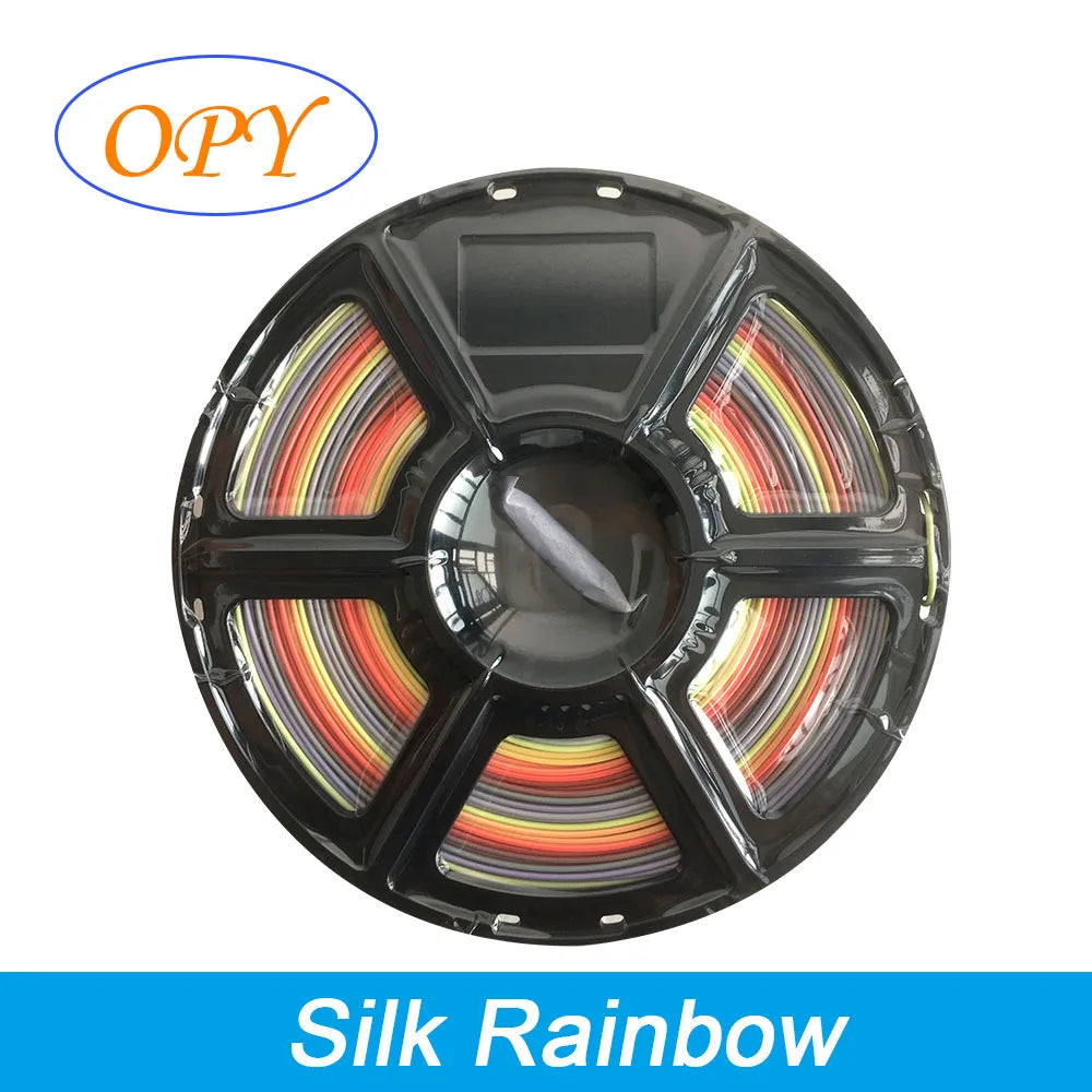 Silk PLA Filament 1.75mm – 1kg Sample Gold, Silver, Copper, Metal Gray, Blue & Green