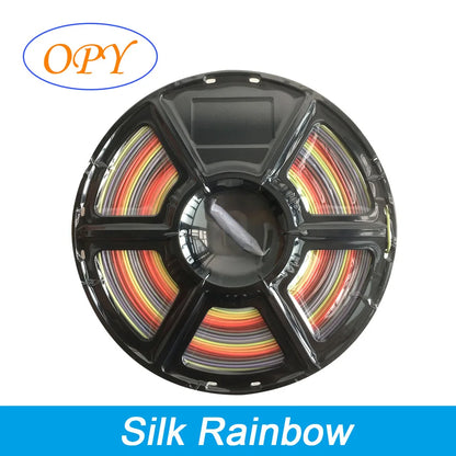 Silk PLA Filament 1.75mm – 1kg Sample Gold, Silver, Copper, Metal Gray, Blue & Green