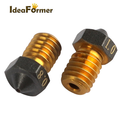 E3D V6 Brass Nozzle Set – 0.2 / 0.3 / 0.4 / 0.5 / 0.6 / 0.8mm