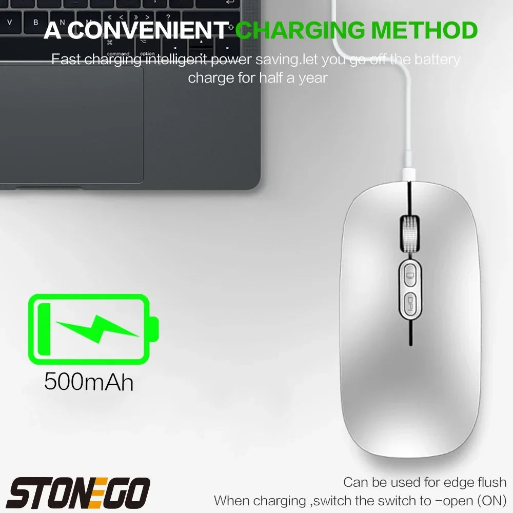 Silent Rechargeable Wireless Mouse