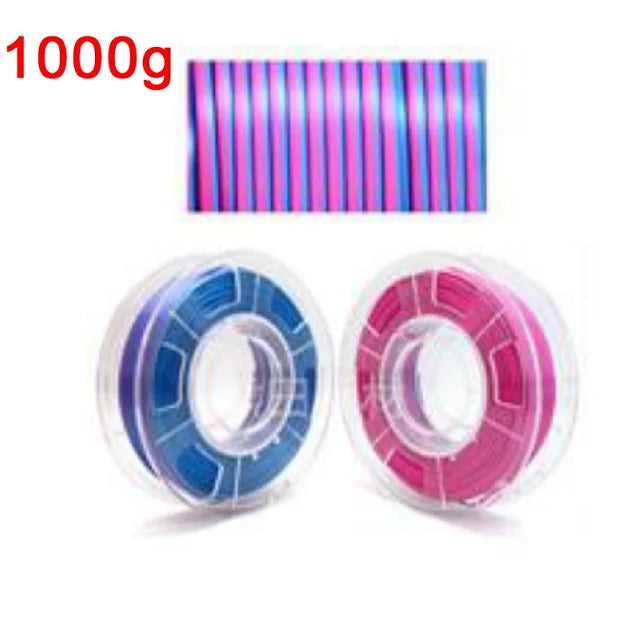 EasyThreed Dual Color Silk PLA Filament 1.75mm – 1kg Multicolor for FDM 3D Printers