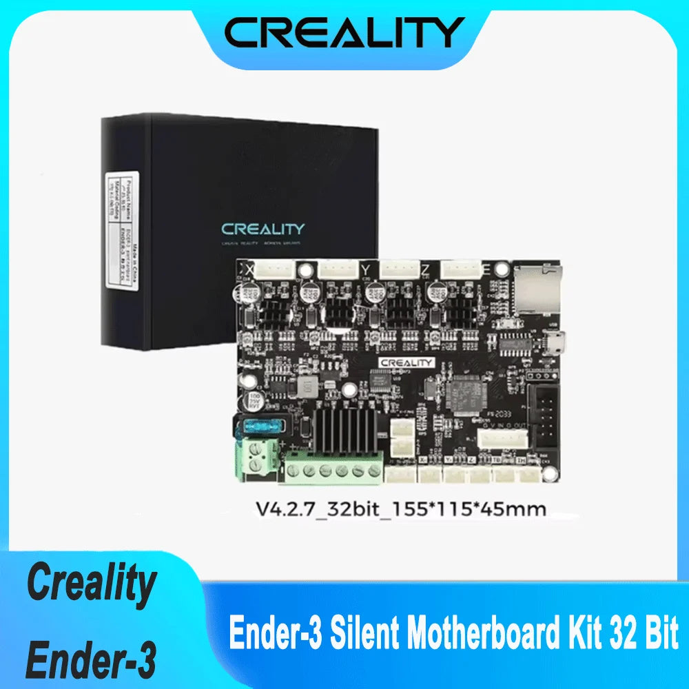 Creality Ender 3 Silent Mainboard Kit – 32-Bit V4.2.7 TMC2225 STM32 Upgrade Motherboard