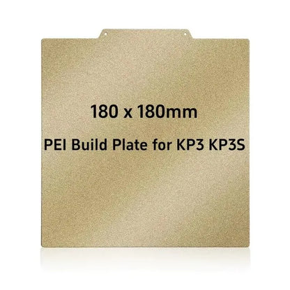 PEI Build Plate 180x180mm – Double-Sided Textured Spring Steel Sheet for Kingroon KP3 / KP3S