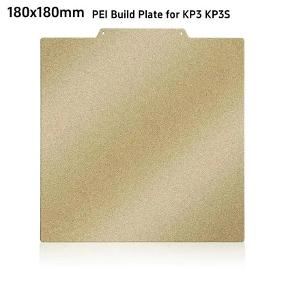 PEI Build Plate 180x180mm – Double-Sided Textured Spring Steel Sheet for Kingroon KP3 / KP3S