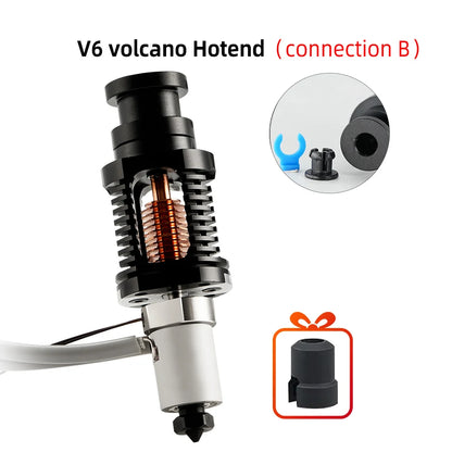 E3D V6 Hotend Upgrade Kit – Ceramic Heating Core, Bimetal Heatbreak & Hardened Steel Nozzle for CR-10 / Voron / Ender 3