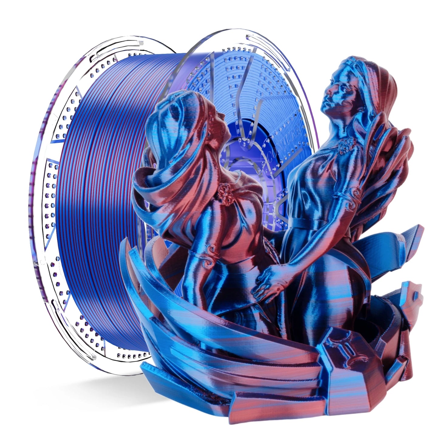 Conjure PLA 1.75mm Black Red Dual Color Filament 1KG
