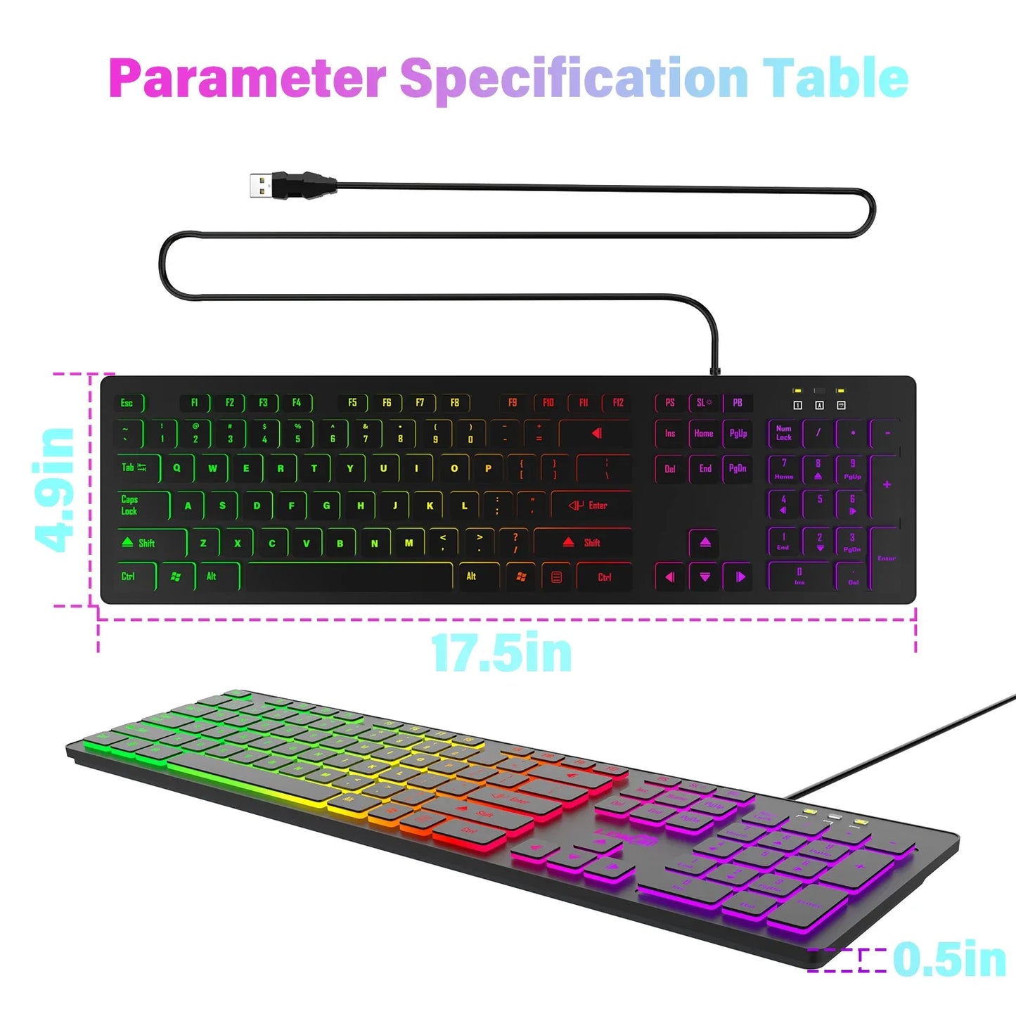 RGB Wired Gaming Keyboard