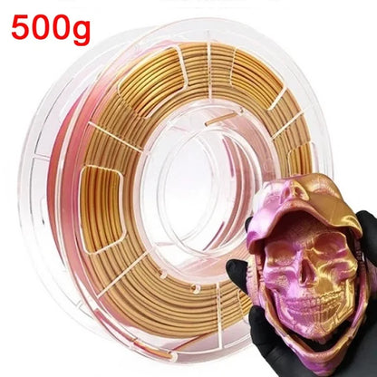 EasyThreed Dual Color Silk PLA Filament 1.75mm – 1kg Multicolor for FDM 3D Printers