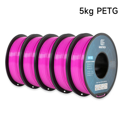 Geeetech PETG Filament 1.75mm – 5kg Vacuum Packed Colorful Spool for FDM 3D Printers