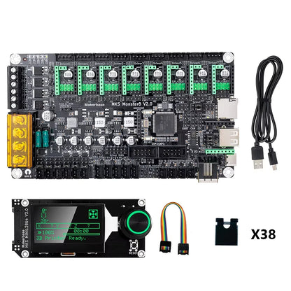 Makerbase MKS Monster8 – 32-Bit 3D Printer Control Board with TMC2209 for Voron / Octopus