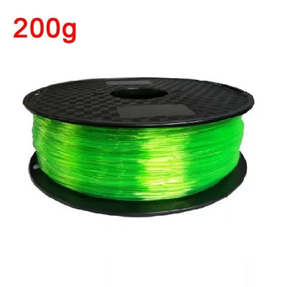 Flexible TPU Filament 1.75mm – 200g Translucent Glow-in-the-Dark 95A for FDM 3D Printers