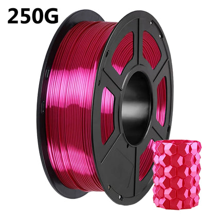 Silk PLA Filament – 1.75mm Shiny Metallic Finish 3D Printer Filament