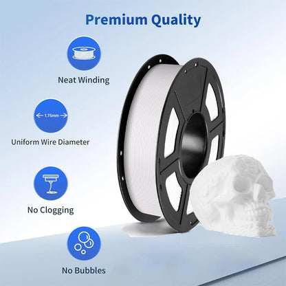 PLA Filament 1.75mm – 250g / 500g Black / White / Blue / Red for FDM 3D Printers