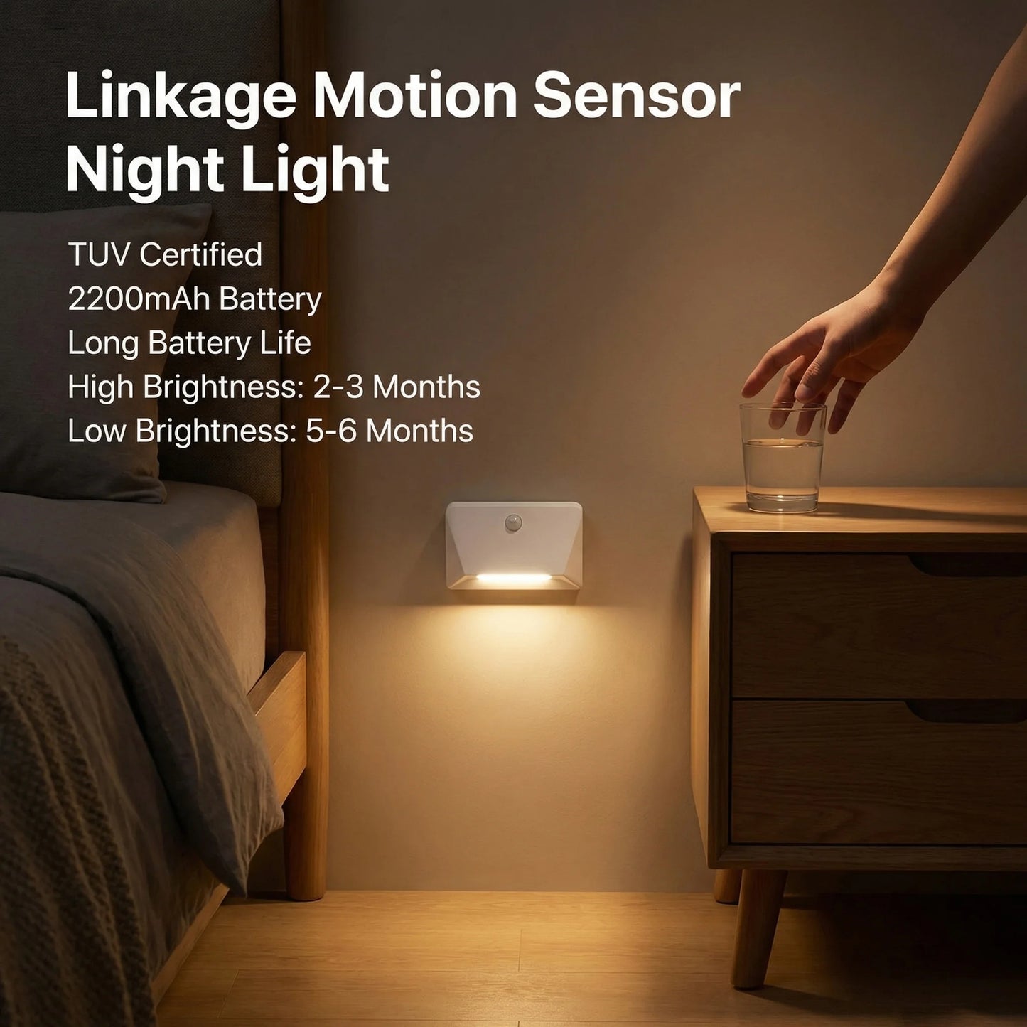 Motion Sensor LED Wall Light