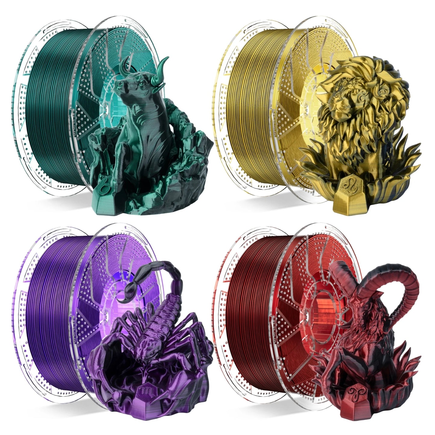 Conjure PLA 1.75mm Black Red Dual Color Filament 1KG