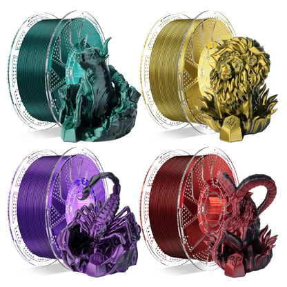 Conjure PLA 1.75mm Black Red Dual Color Filament 1KG