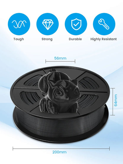 ABS Filament 1.75mm – 1kg Spool for Most FDM 3D Printers