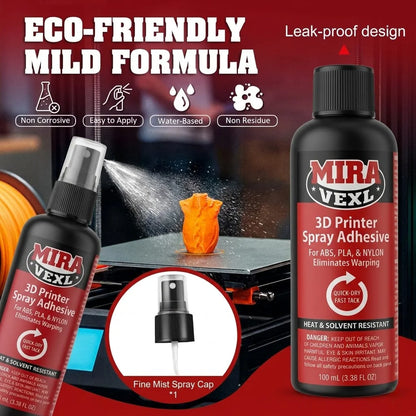 3D Printer Bed Adhesive Spray – Anti-Warping Easy Release for PLA, ABS, PETG & TPU