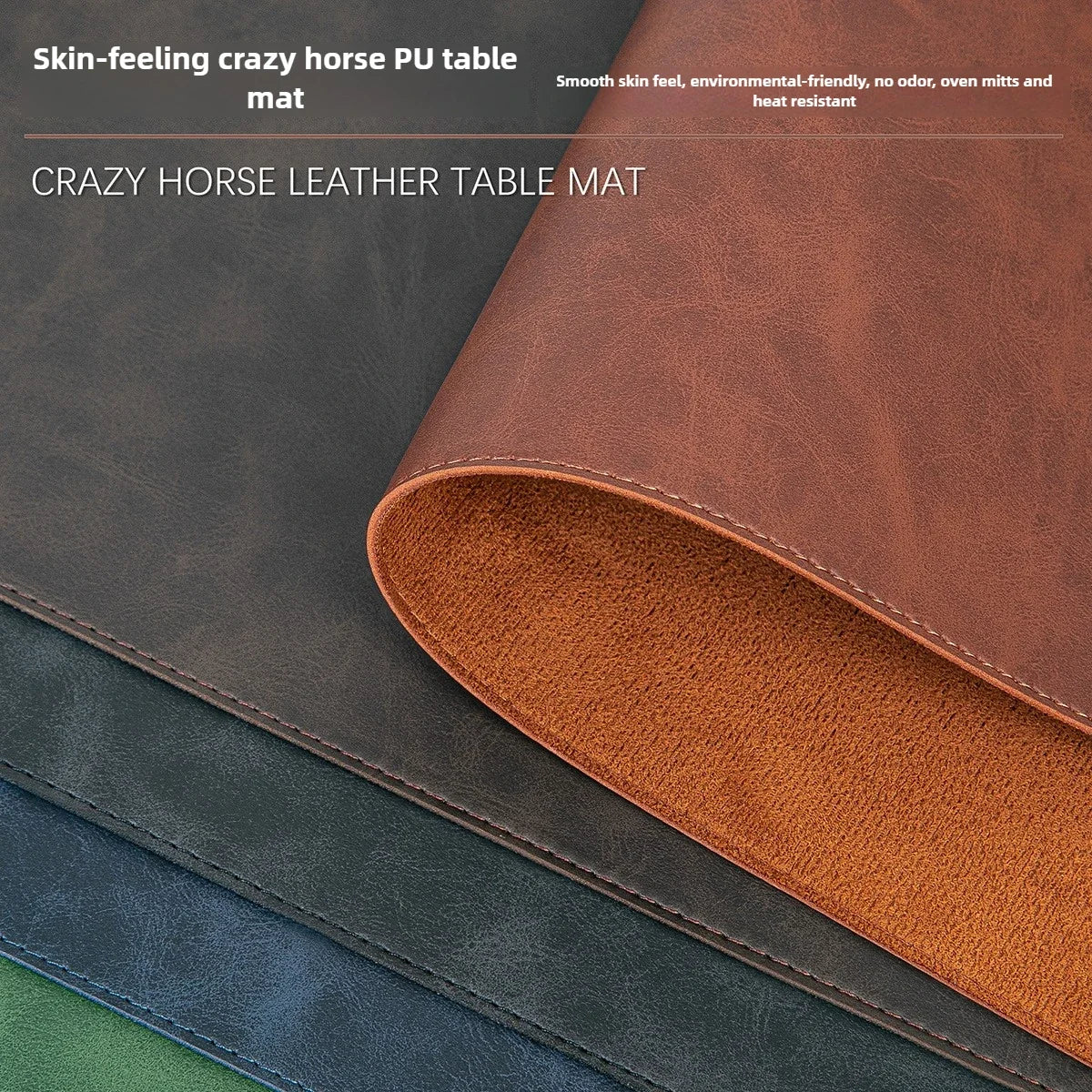 Waterproof PU Desk Mat