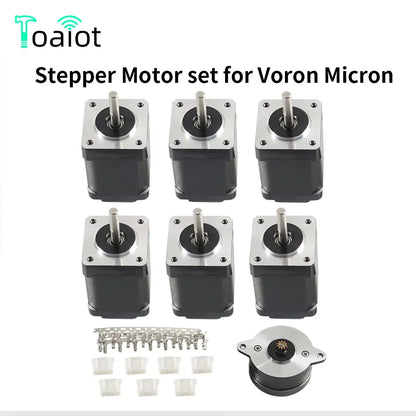 Toaiot Voron Micron Full Motor Kit – High-Torque NEMA14 35mm + NEMA14 36mm Stepper Motors with Cables