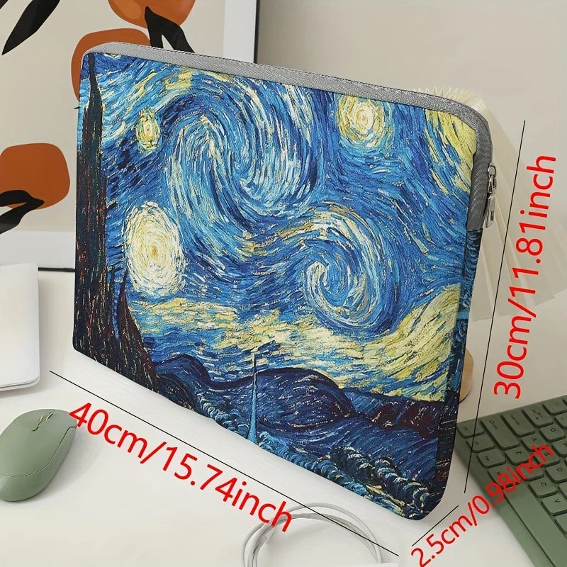 15" Laptop Sleeve (Van Gogh Starry Sky Pattern)