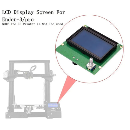 12864 LCD Display Screen – HD Control Panel for Creality Ender 3 3D Printer
