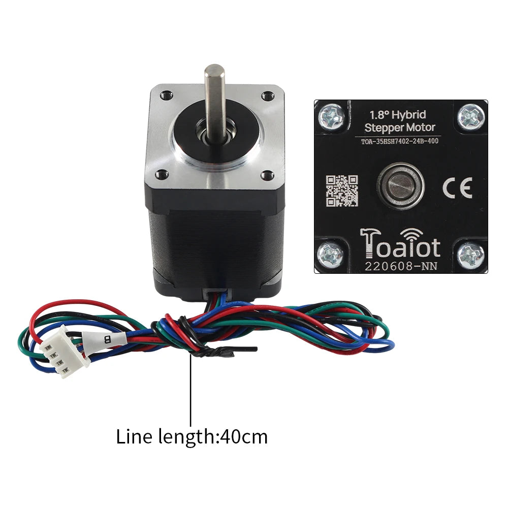 Toaiot Voron Micron Full Motor Kit – High-Torque NEMA14 35mm + NEMA14 36mm Stepper Motors with Cables
