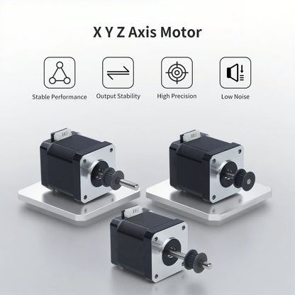 Creality K1 Max XYZ Axis Stepper Motors – Original Replacement Motors with Small Gears