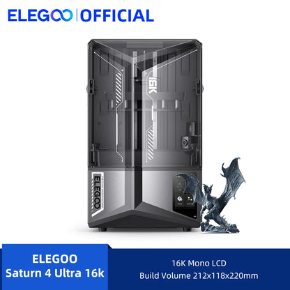 ELEGOO Saturn 4 Ultra – Large Format MSLA Resin 3D Printer