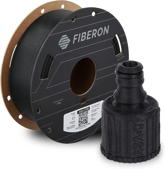 Polymaker Fiberon ASA-CF08 Carbon Fiber ASA Filament 1.75mm – 0.5kg UV-Resistant High-Strength