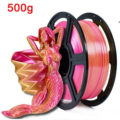 EasyThreed Dual Color Silk PLA Filament 1.75mm – 1kg Multicolor for FDM 3D Printers