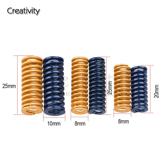 3D Printer Heated Bed Leveling Spring Set – Stainless Steel Compression Springs