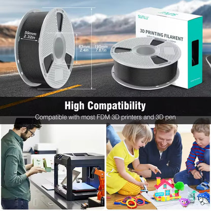 SUNLU ASA Filament 1.75mm – 1kg UV-Resistant Spool for FDM 3D Printers