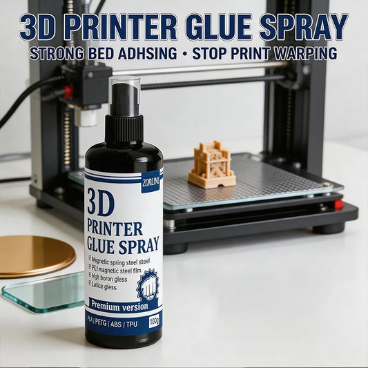 3D Printer Bed Adhesive – Strong First Layer Grip for Glass & PEI, No Warp, Easy Release