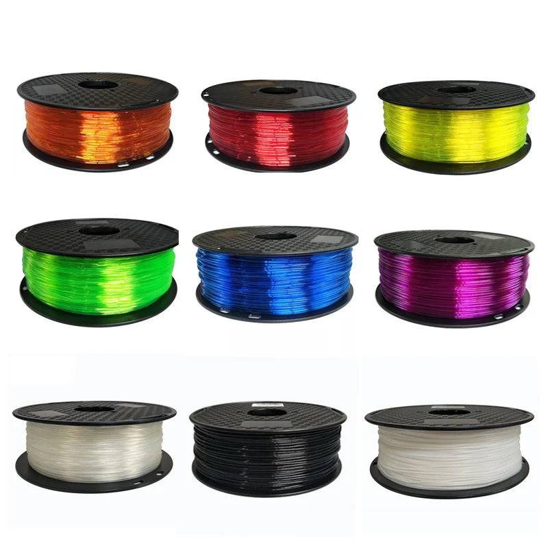 Flexible TPU Filament 1.75mm – 200g Translucent Glow-in-the-Dark 95A for FDM 3D Printers