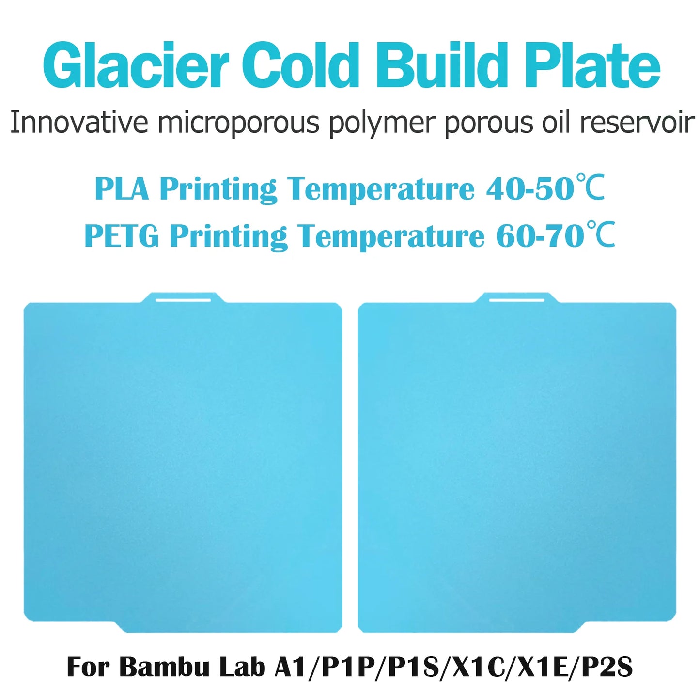 Bambu Lab Build Plate – Double-Sided Smooth Spring Steel Sheet for A1 / P1P / P1S / X1C