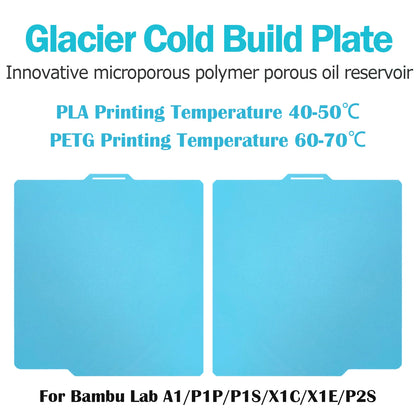 Bambu Lab Build Plate – Double-Sided Smooth Spring Steel Sheet for A1 / P1P / P1S / X1C