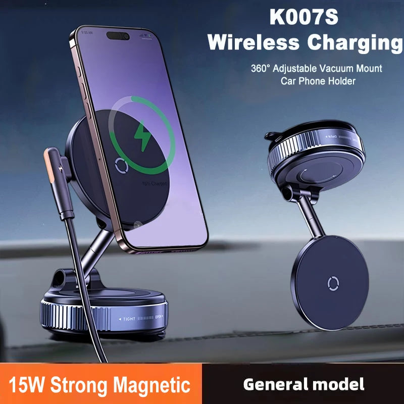 Magnetic Phone Mount with Wireless Charging