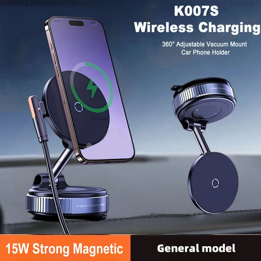 Magnetic Phone Mount with Wireless Charging