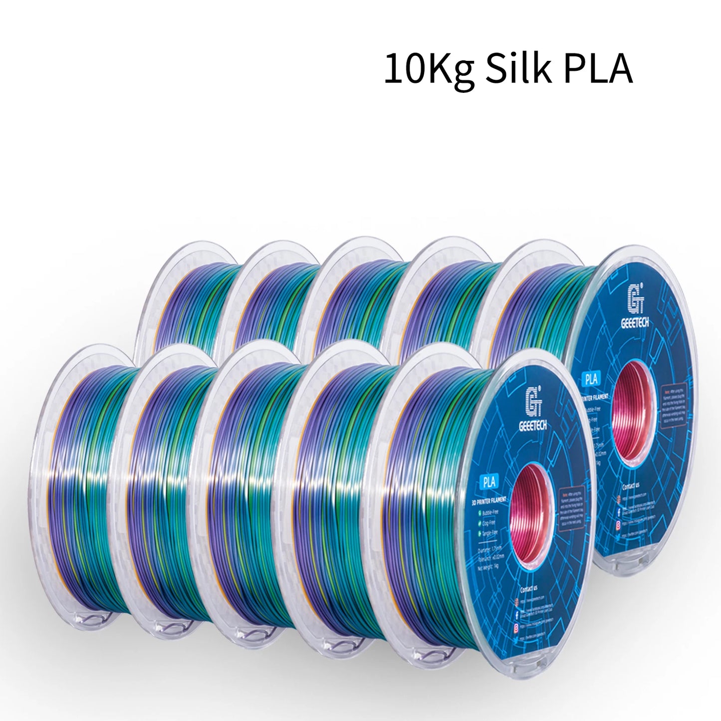 PLA Filament 1.75mm 10pcs