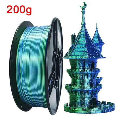 EasyThreed Dual Color Silk PLA Filament 1.75mm – 1kg Multicolor for FDM 3D Printers